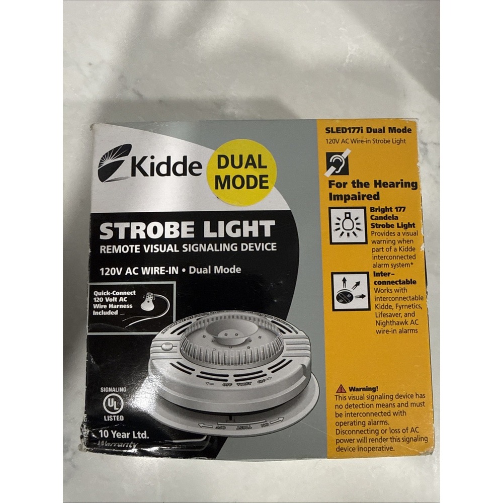 Kidde SLED177i Dual Mode  Strobe Light for Hearing Impaired